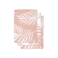 Jollein Hydrofiele washandjes Nature Pale Pink 3 stuks