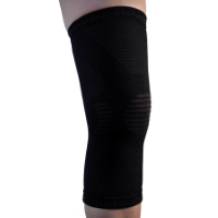 Kniebandage - Kleur: Zwart - Maat: Medium (omvang knie 31-35 cm)