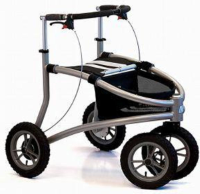 Trionic rollator Veloped L Lucht banden - Gewicht 11,8 kg