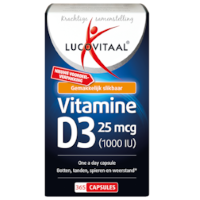 Lucovitaal Vitamine D3, 25mcg (365 Capsules)